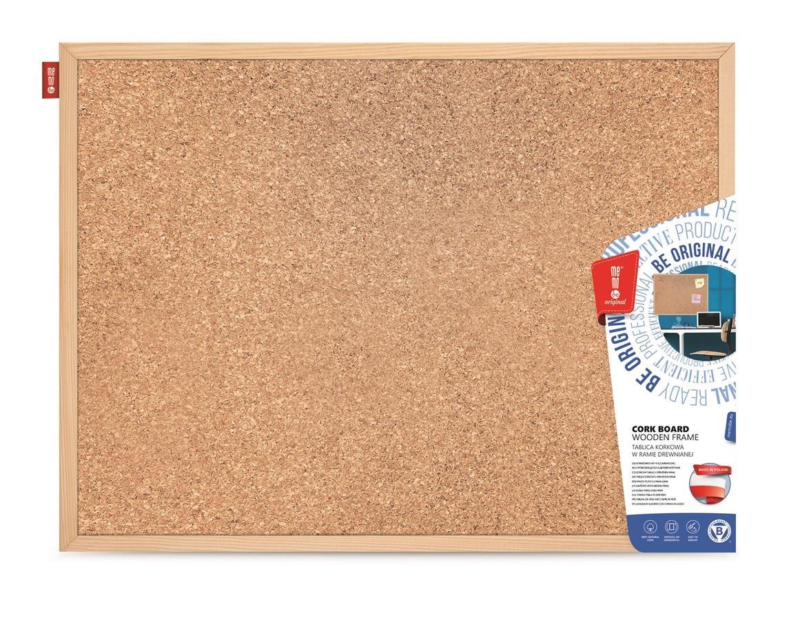 WOODEN CORK BOARD 100X50 CM AMEX MTC100050 MEMOBOARDS